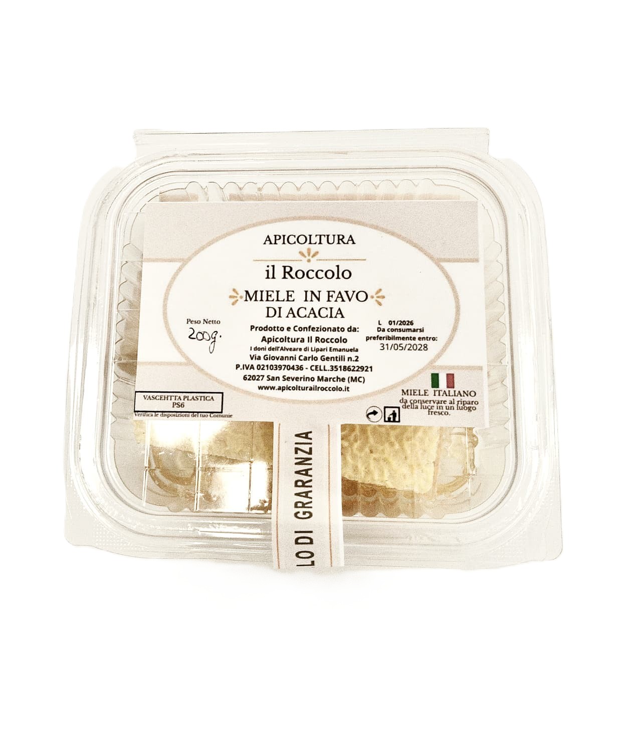 Miele in favo di Acacia 200g